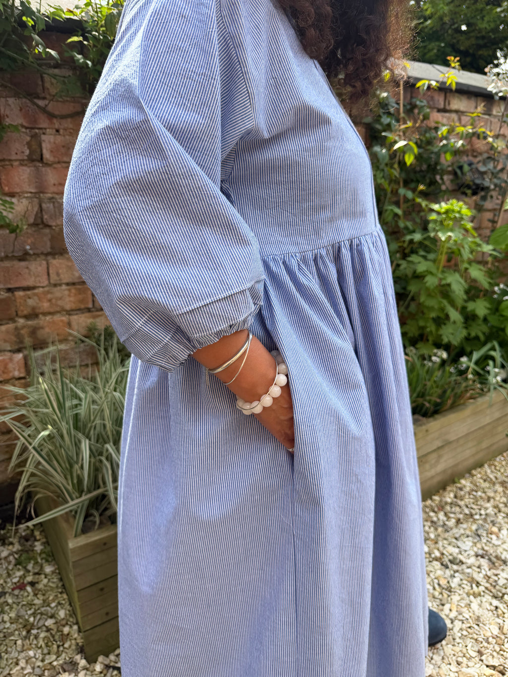 Blue & White Stripe Dawn Dress